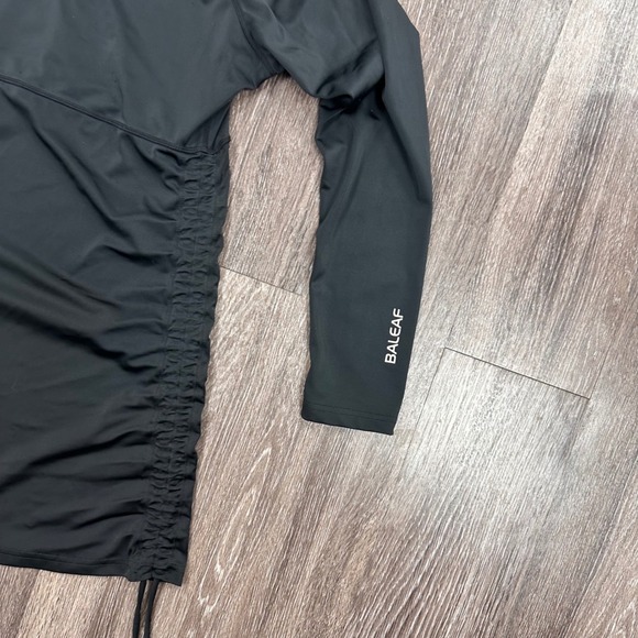 Baleaf Black Long Sleeve Rash Guard Swim Dress UPF 50 Sun Protection Size L - Picture 7 of 7